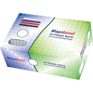 Mapibind 22MM Plastik Spiral Beyaz 100 Adet