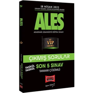 Yargı Yayınevi 2022 ALES Son 5 Sınav Tamamı Çözümlü Fasikül Fasikül Çıkmış Sorular
