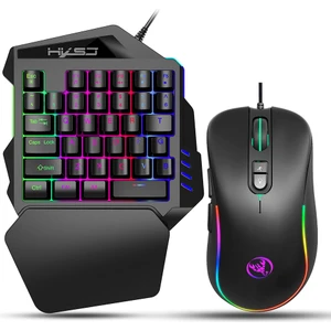 Hxsj J300 + V100 Klavye ve Fare Combo Rgb Aydınlatma