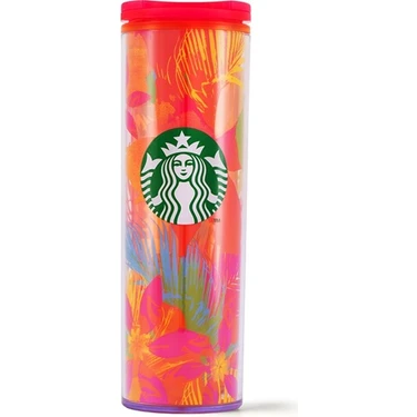 Starbucks Starbucks® Palmiyeli Parlak Plastik Termos 480 ml -