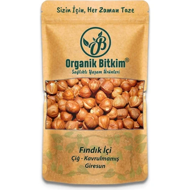 Organik Bitkim Çiğ Fındık Doğal Taze Süt Gibi 250