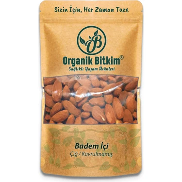 Organik Bitkim Çiğ Badem Içi 250