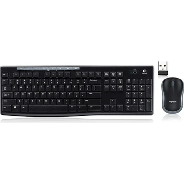 Logitech MK270  Ergonomik Kablosuz Klavye Fareseti 2.4