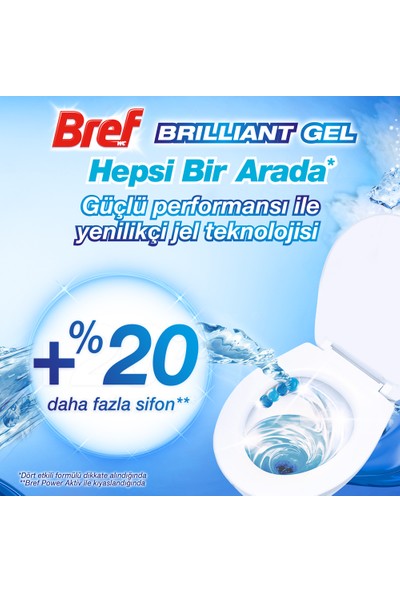 Bref WC Brilliant Gel Duopack Tuvalet Bloğu Okyanus