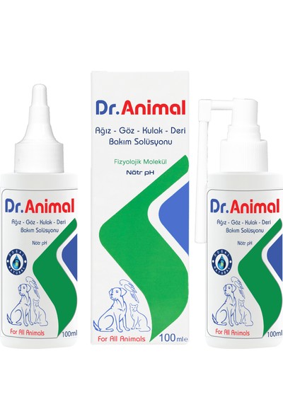 Dr. Animal Ağız, Göz, Kulak, Deri Bakım Solüsyonu 100 ml