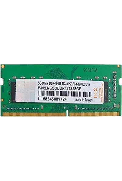 Longline LNGDDR42133NB/8GB 8GB DDR4 2133MHZ Notebook Bellek CL15 PC4-17000 So-Dımm