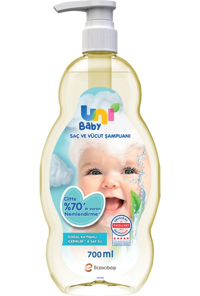 Uni Baby Göz Yakmayan Bebek Şampuanı 700 ml