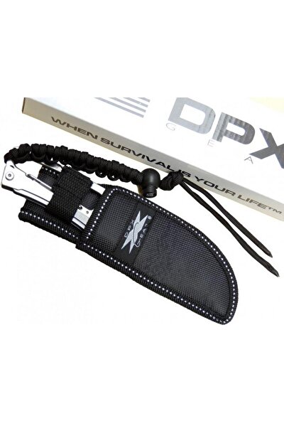 Dpx Marka Özel Kılıflı Bıçak Metal Kibrit ve Tesbih ile