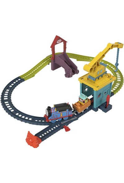 Thomas ve Arkadaşları Carly ve Sandy Oyun Seti, motorlu Thomas lokomotif ile tren ve pist seti, 3 yaş ve üzeri HDY58