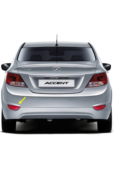 AFT Hyundai Accent Blue 2011-2018 Arka Tampon Sol Alt Köşe Reflektörü Kedi Gözü 924051R000