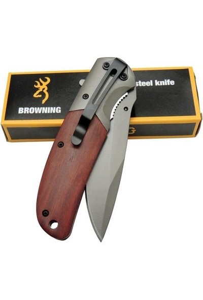 Browning Marka 22 cm Çakı Metal Çakmak ve Tesbih ile