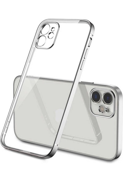 Ankacep Apple iPhone 11 Kılıf Glitter Full Renkli Silikon Kapak