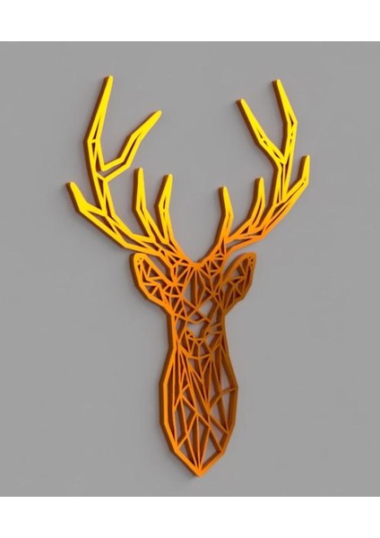 Ikea Stag Geyik Başı Duvar Sanatı Plastik Aparat
