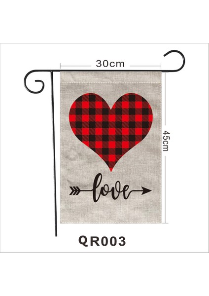 2 Adet Sevgililer Günü Bahçe Bayrağı Festival Atmosfer Bahçe Banner (QR003) (Yurt Dışından) fırsatları