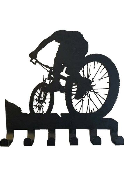 Yaratıcı Duvar Asılı Kanca Bisiklet Sürme Çok Amaçlı Anahtar Tutucu Askı Raf Kanca