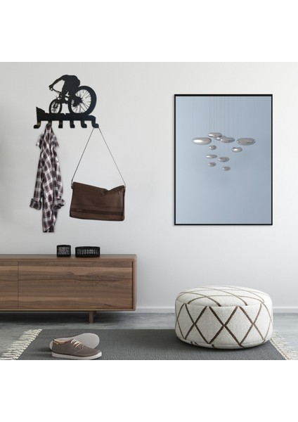 Yaratıcı Duvar Asılı Kanca Bisiklet Sürme Çok Amaçlı Anahtar Tutucu Askı Raf Kanca fırsatları