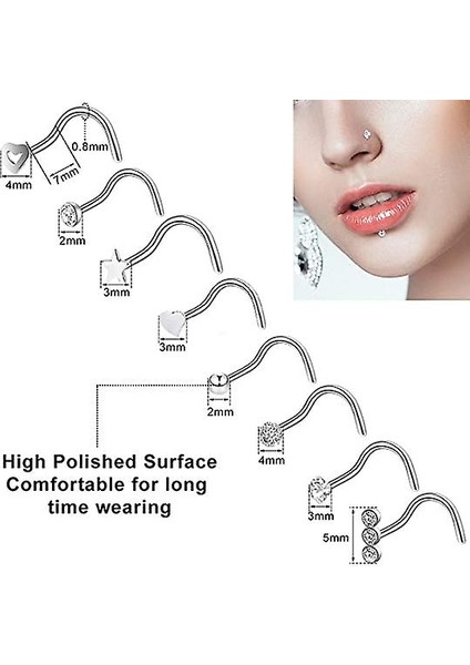 36 Adet 20G Burun Yüzük Kadınlar Için Burun Piercing Takı Burun Yüzükler fiyatları