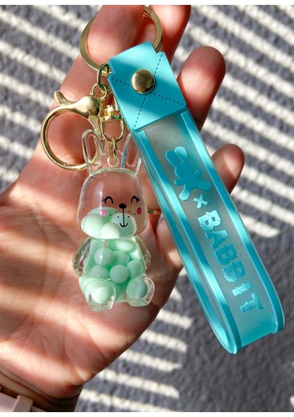 Figürlü Slikon Anahtarlık Mint SBT0888