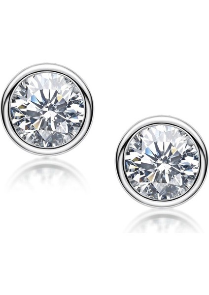 Gerçek 0.5 Karat Moissanite Saplama Küpe Kadınlar Için En Kaliteli 100% 925 Ayar Gümüş Köpüklü Nişan Parti Takı | Saplama Küpe (Gümüş)(Yurt Dışından) fiyatları
