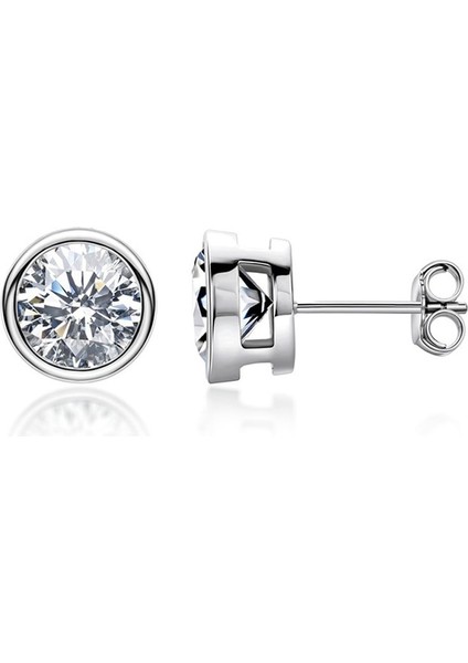 Gerçek 0.5 Karat Moissanite Saplama Küpe Kadınlar Için En Kaliteli 100% 925 Ayar Gümüş Köpüklü Nişan Parti Takı | Saplama Küpe (Gümüş)(Yurt Dışından) modelleri