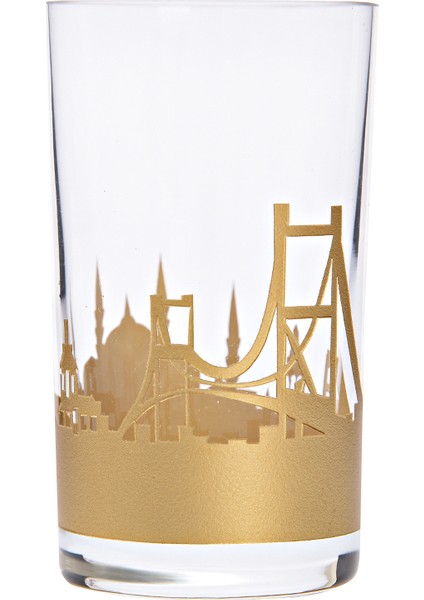 Istanbul Altın 6'lı Kahve Su Bardağı 62508K