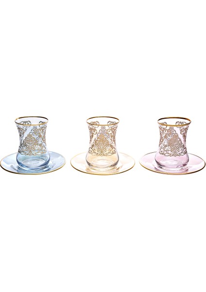 Çay Takımı Kulpsuz 12 Parça Viola Ab 3 Renk Ars 719 M00719 fiyatları