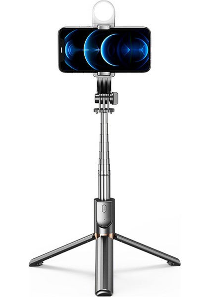Selfie Çubuğu Bluetooth Teleskopik Entegre Tripod(Yurt Dışından)
