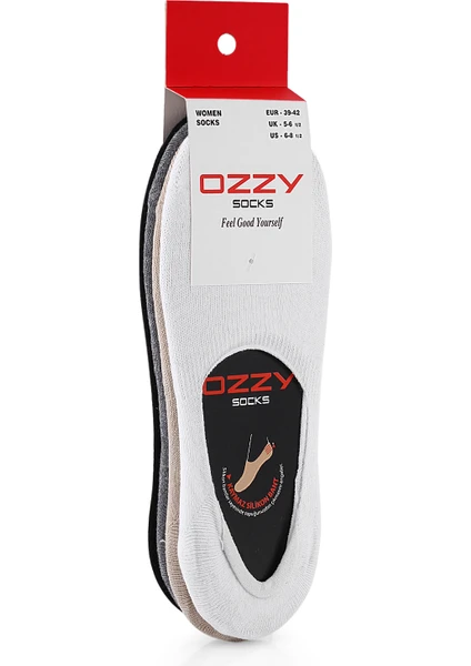 Ozzy Socks 8'li Unisex Dikişsiz Babet