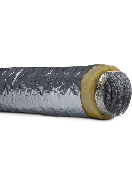Air Izolasyonlu Alüminyum Esnek Hava Kanalı Çap 203MM 10 Metre fiyatları