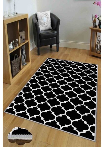 Halı Dekoratif Özel Tasarım Modern İnce Yıkanabilir 800 Gr /M2 Kaymaz Taban Trend Halı