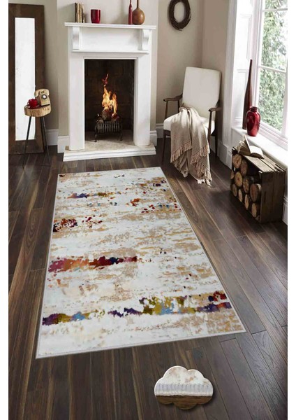 Halı Dekoratif Özel Tasarım Modern İnce Yıkanabilir 800 Gr /M2 Kaymaz Taban Trend Halı