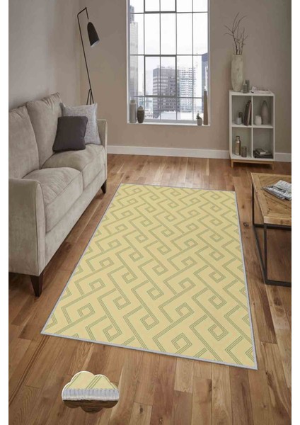Halı Dekoratif Özel Tasarım Modern İnce Yıkanabilir 800 Gr /M2 Kaymaz Taban Trend Halı