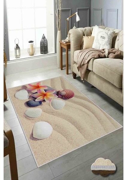 Halı Dekoratif Özel Tasarım Modern İnce Yıkanabilir 800 Gr /M2 Kaymaz Taban Trend Halı