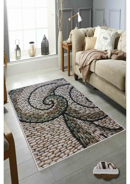 Halı Dekoratif Özel Tasarım Modern İnce Yıkanabilir 800 Gr /M2 Kaymaz Taban Trend Halı