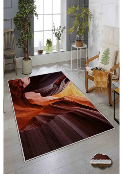 Halı Dekoratif Özel Tasarım Modern İnce Yıkanabilir 800 Gr /M2 Kaymaz Taban Trend Halı