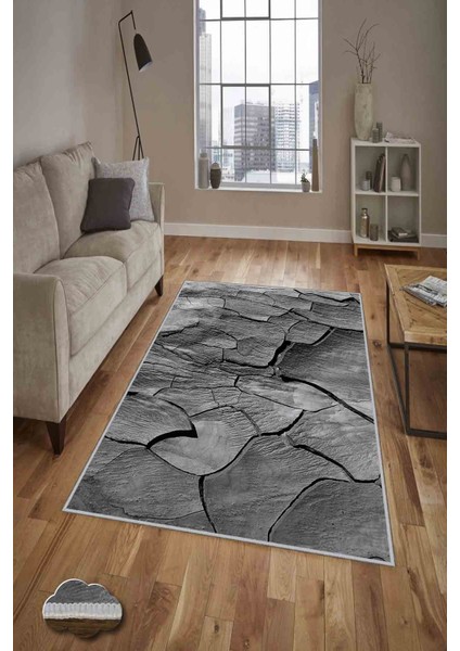 Halı Dekoratif Özel Tasarım Modern İnce Yıkanabilir 800 Gr /M2 Kaymaz Taban Trend Halı