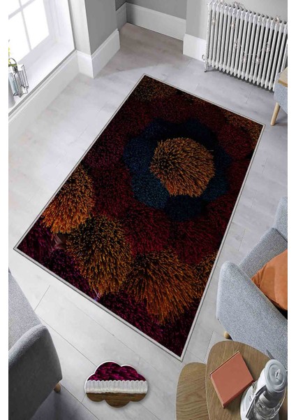 Halı Dekoratif Özel Tasarım Modern İnce Yıkanabilir 800 Gr /M2 Kaymaz Taban Trend Halı