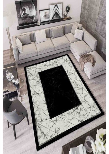 Halı Dekoratif Özel Tasarım Modern İnce Yıkanabilir 800 Gr /M2 Kaymaz Taban Trend Halı