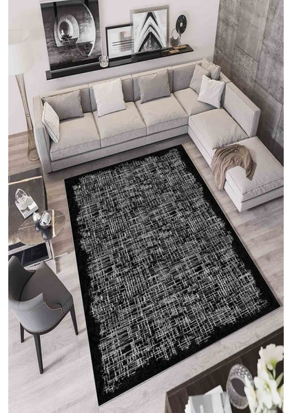 Halı Dekoratif Özel Tasarım Modern İnce Yıkanabilir 800 Gr /M2 Kaymaz Taban Trend Halı