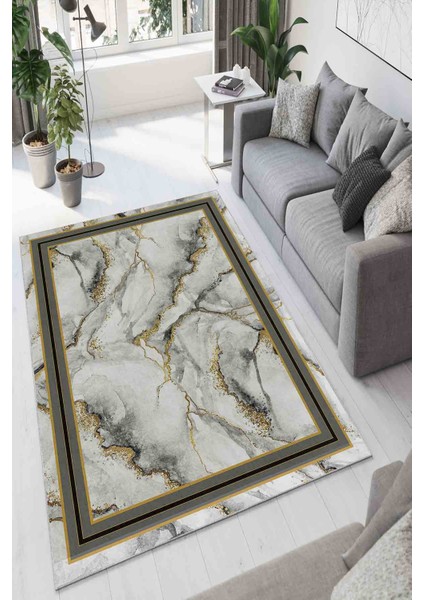 Halı Dekoratif Özel Tasarım Modern İnce Yıkanabilir 800 Gr /M2 Kaymaz Taban Trend Halı