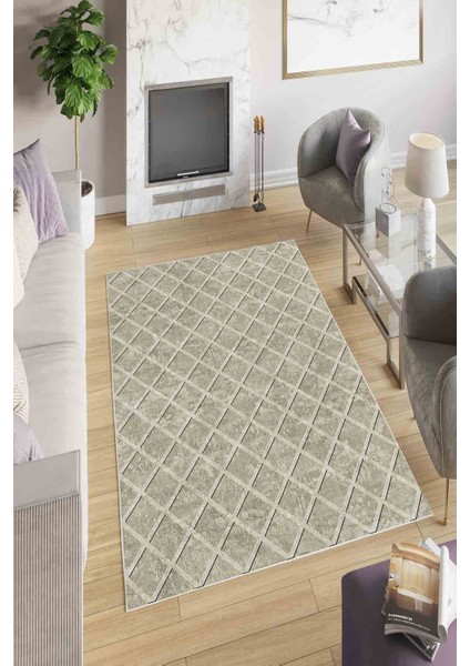 Halı Dekoratif Özel Tasarım Modern İnce Yıkanabilir 800 Gr /M2 Kaymaz Taban Trend Halı