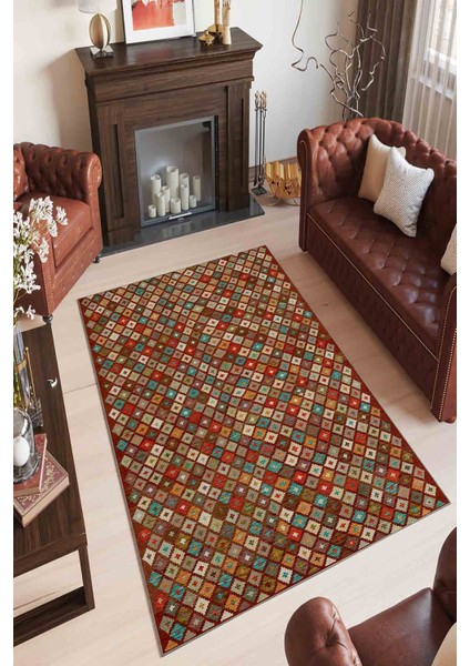 Halı Dekoratif Özel Tasarım Modern İnce Yıkanabilir 800 Gr /M2 Kaymaz Taban Trend Halı