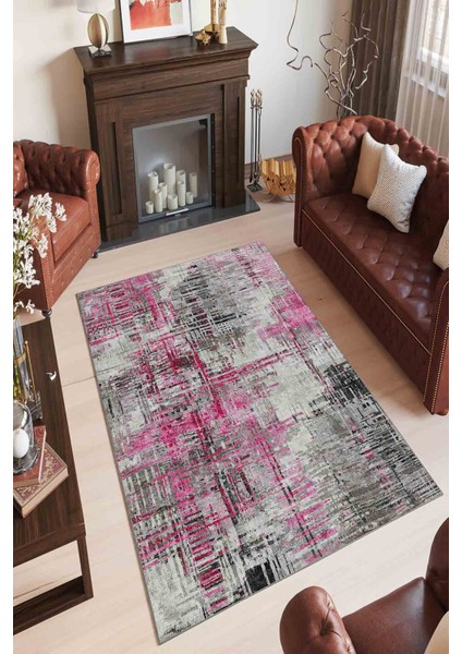 Halı Dekoratif Özel Tasarım Modern İnce Yıkanabilir 800 Gr /M2 Kaymaz Taban Trend Halı