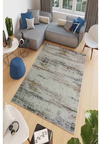 Halı Dekoratif Özel Tasarım Modern İnce Yıkanabilir 800 Gr /M2 Kaymaz Taban Trend Halı
