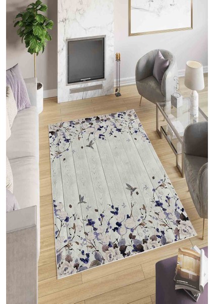 Halı Dekoratif Özel Tasarım Modern İnce Yıkanabilir 800 Gr /M2 Kaymaz Taban Trend Halı