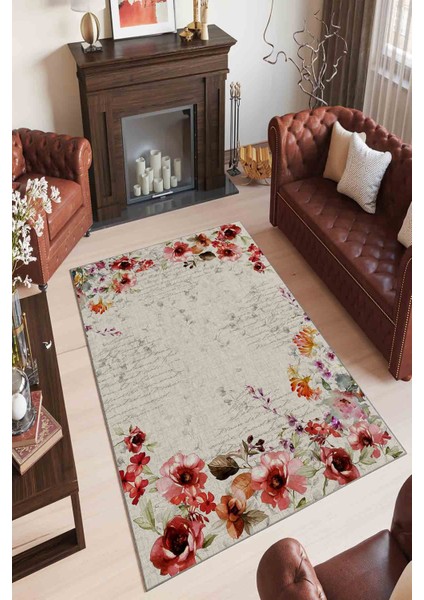 Halı Dekoratif Özel Tasarım Modern İnce Yıkanabilir 800 Gr /M2 Kaymaz Taban Trend Halı
