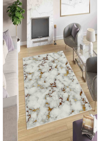 Halı Dekoratif Özel Tasarım Modern İnce Yıkanabilir 800 Gr /M2 Kaymaz Taban Trend Halı