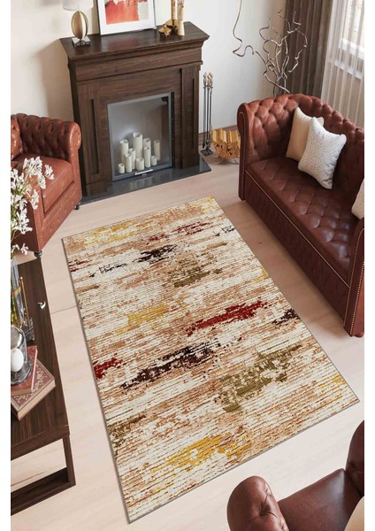 Halı Dekoratif Özel Tasarım Modern İnce Yıkanabilir 800 Gr /M2 Kaymaz Taban Trend Halı