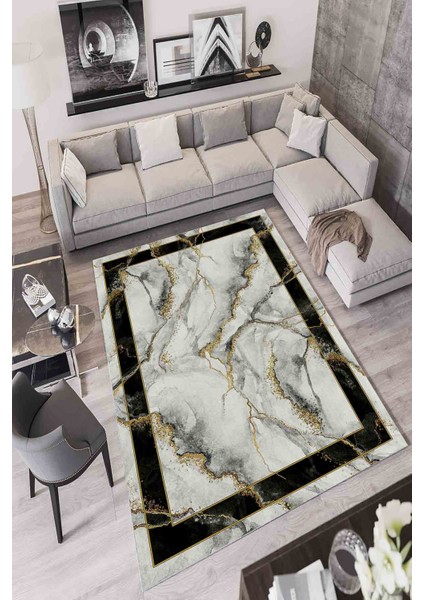 Halı Dekoratif Özel Tasarım Modern İnce Yıkanabilir 800 Gr /M2 Kaymaz Taban Trend Halı