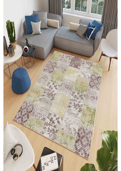 Halı Dekoratif Özel Tasarım Modern İnce Yıkanabilir 800 Gr /M2 Kaymaz Taban Trend Halı